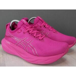 Asics Gel Nimbus 25 Womens 10 Pink Running Shoes Athletic Sneakers